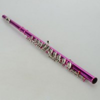 Zimtown Cupronickel C 16 Closed Holes Concert Band Flute Rose Red   